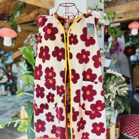 Teddyweste lang Größe L Oversize