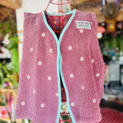 Teddyweste kurz Größe L Oversize