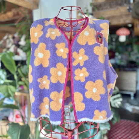 Teddyweste kurz Größe L Oversize