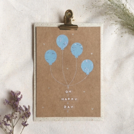 Postkarte Grußkarte mit Umschlag • Oh Happy Day Hochzeit