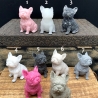 Handgefertigte Bulldogge aus Stein/Sand/Glas/Harz