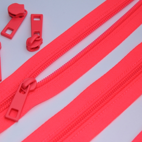 Reißverschluss 5mm neonfuchsia + Zipper neon-fuchsia
