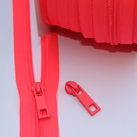 Reißverschluss 5mm neonfuchsia + Zipper neon-fuchsia