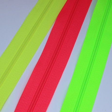Reißverschluss 3mm neonfuchsia + Zipper neon-fuchsia