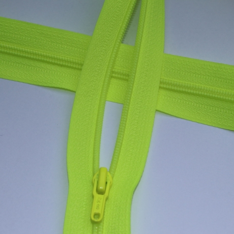 Reißverschluss 3mm neongelb + Zipper neon-gelb