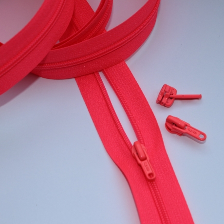 Reißverschluss 3mm neonfuchsia + Zipper neon-fuchsia