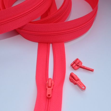 Reißverschluss 3mm neonfuchsia + Zipper neon-fuchsia
