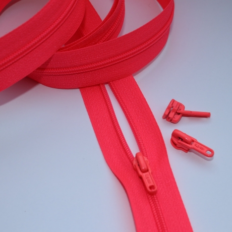 Reißverschluss 3mm neonfuchsia + Zipper neon-fuchsia