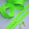 Reißverschluss 3mm neongrün HELLER TON + Zipper neon-grün