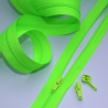 Reißverschluss 3mm neongrün HELLER TON + Zipper neon-grün