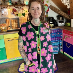 Teddyweste Größe L Oversize lang 