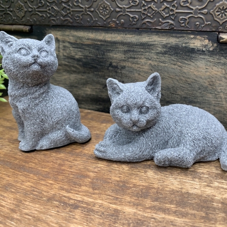 Katzen-Trio Pfötchenbande 3er-Set handgefertigt