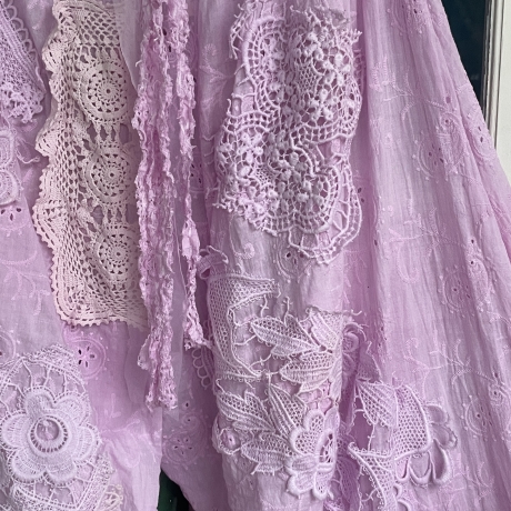 Hosenrock Größe 38 bis 54 Rosa handgefärbt neu handgefertigt