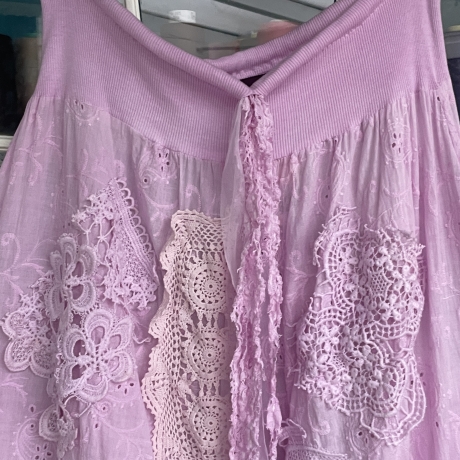 Hosenrock Größe 38 bis 54 Rosa handgefärbt neu handgefertigt