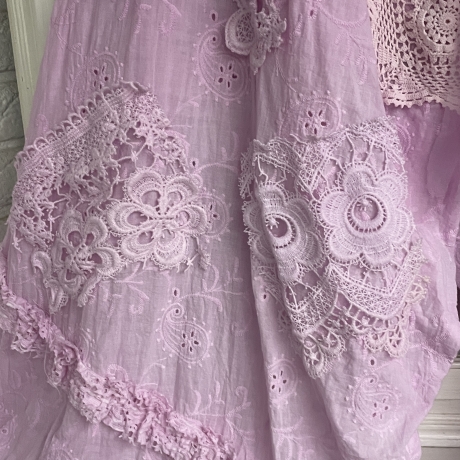 Hosenrock Größe 38 bis 54 Rosa handgefärbt neu handgefertigt