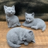 Katzen-Trio Pfötchenbande 3er-Set handgefertigt