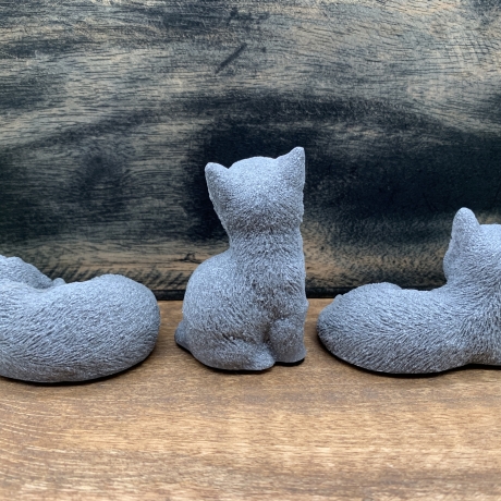 Katzen-Trio Pfötchenbande 3er-Set handgefertigt