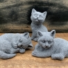 Katzen-Trio Pfötchenbande 3er-Set handgefertigt