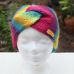 Ohrwärmer gestrickt Stirnband Strickmode Turban Haarband