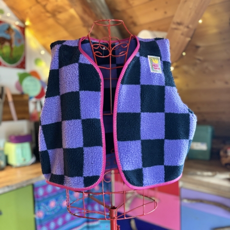 Teddyweste kurz Größe L Oversize