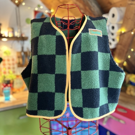 Teddyweste kurz Größe L Oversize