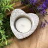 Handgefertigtes Deko Set Pure Heart aus Glas und Harz