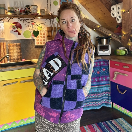 Teddy Sweatweste Größe L