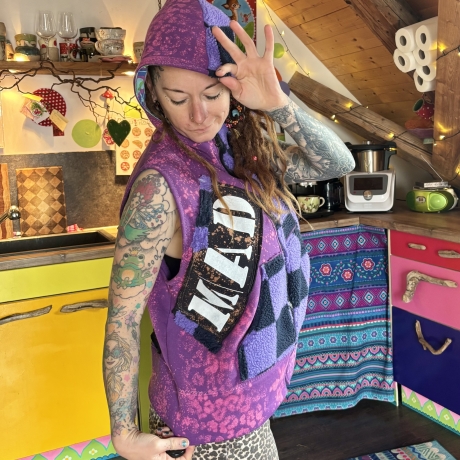 Teddy Sweatweste Größe L