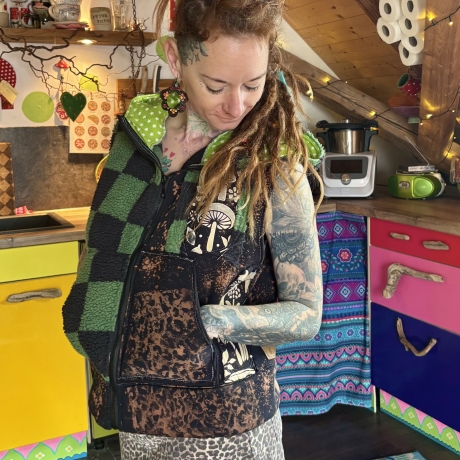 Teddy Sweatweste Größe L