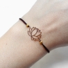 Lotusblüte • Armband Makramee | Armschmuck | Wunschfarbe
