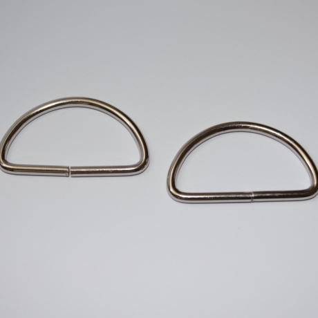 D-Ring 40 / 38 mm silber ab 2 Stück 20 mm Durchlasshöhe