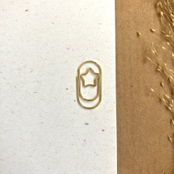 15 Büroklammern kleiner Stern Weihnachten Nikolaus