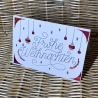 Weihnachtsgrüße - Frohe Weihnachten - weiß - holo rot