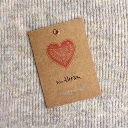 Von Herzen • Mini Karte Geschenkanhänger • Geburtstag