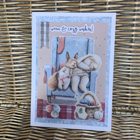 Wintergrüße - Weihnachtsgrüße - tierisch lustige - Hasen