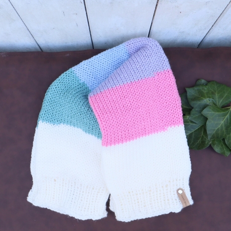 Bein Stulpen gestrickt Strickmode extra lang Erwachsene 