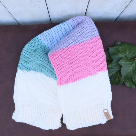 Bein Stulpen gestrickt Strickmode extra lang Erwachsene 