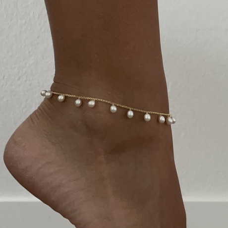 Marigria Jewelry - Fußkettchen mit Süßwasserperlen