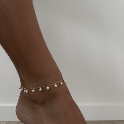 Marigria Jewelry - Fußkettchen mit Süßwasserperlen Marigria Jewelry - Fußkettchen mit Süßwasserperlen