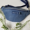 Handmade Bauchtasche Crossbodybag jeansblau Softshell kaufen