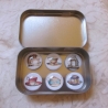 6er Set Cabochon Magnete Katzen Tee Kaffee Chats