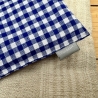 vintage Puppenbett aus Holz, handgemacht Unikat, grünblau, Maileg
