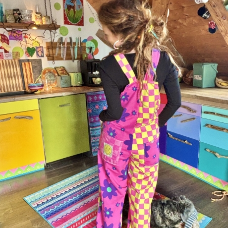 Latzhose aus French Terry Größe 38-42