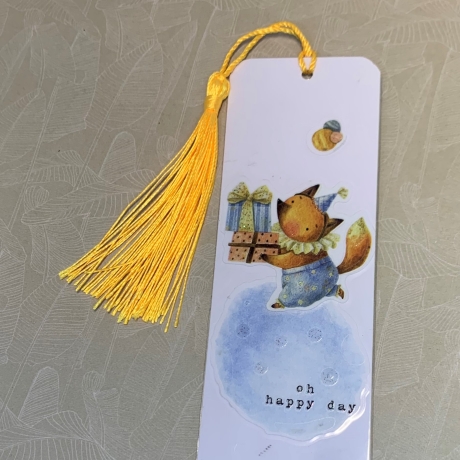 Lesezeichen - Designpapier - Ananas - Fuchs - Geschenke