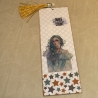 Lesezeichen - Designpapier - Girl - Stars - Frau - Sterne