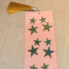 Lesezeichen - Designpapier - Girl - Stars - Frau - Sterne