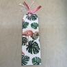 Lesezeichen - Designpapier - Flamingos - Monstera