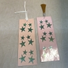 Lesezeichen - Designpapier - Girl - Stars - Frau - Sterne