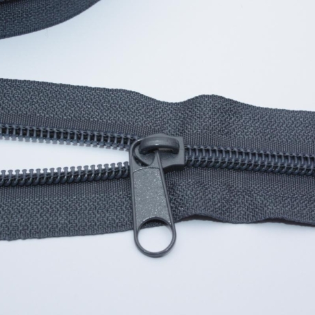 Reißverschluss dunkelgrau 5 mm ab 1 m & Zipper grau RE
