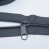 Reißverschluss dunkelgrau 5 mm 1 m & 2 St. Zipper grau RE